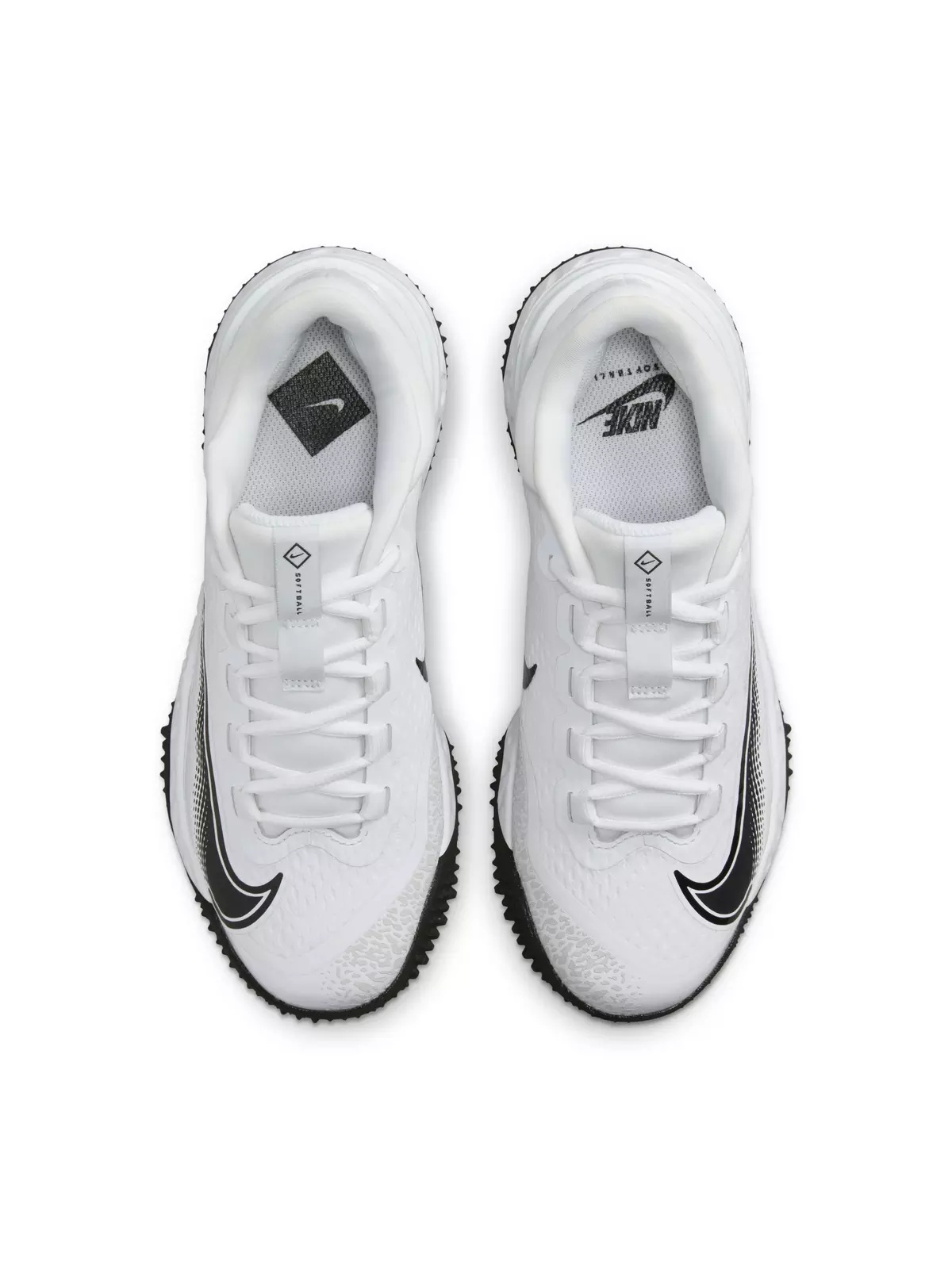 Alpha Huarache Elite 4 Turf "White/Black/Photon Dust" Women's Softball Shoe - 4