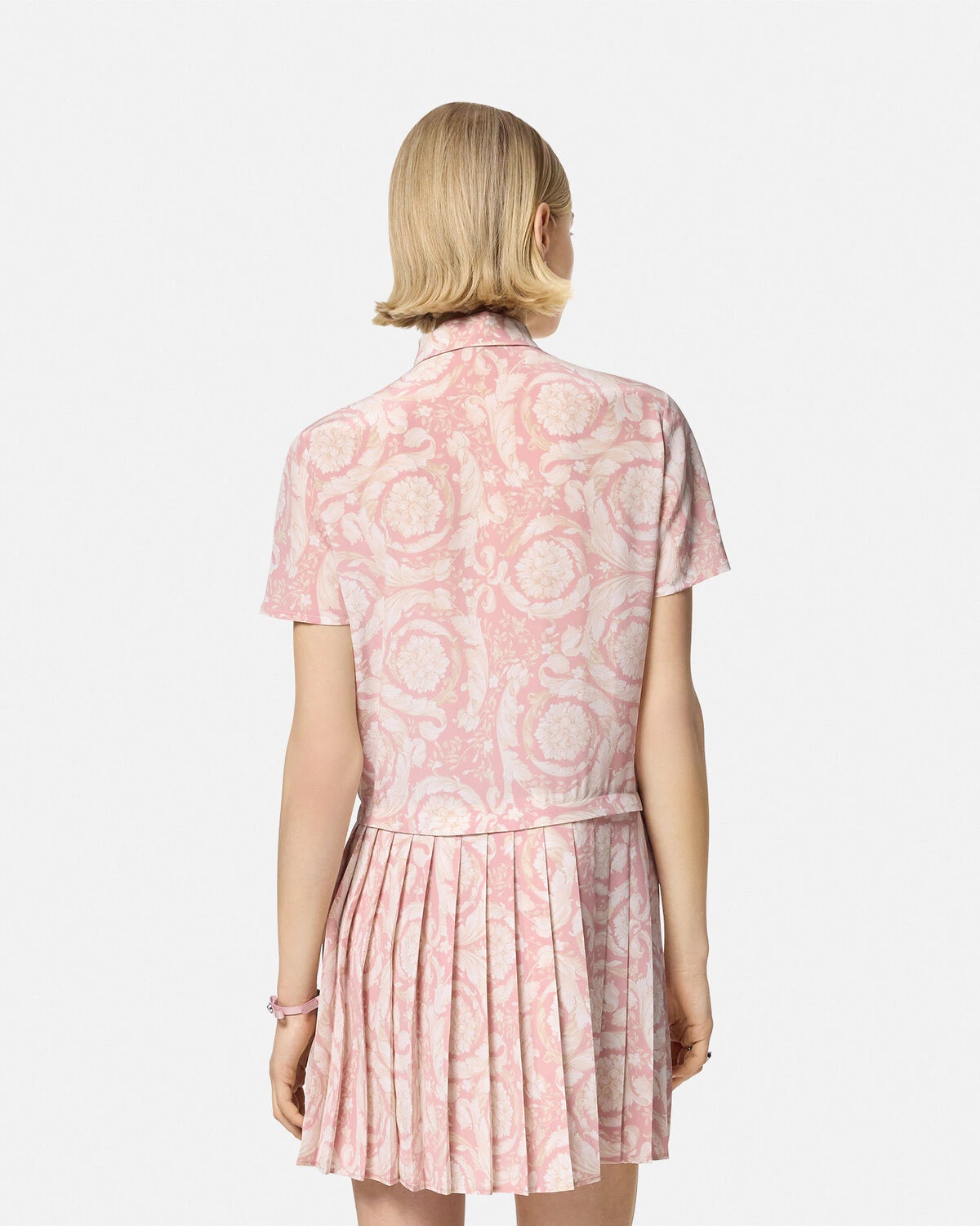 Barocco Lavallière Silk Crêpe Mini Dress - 5