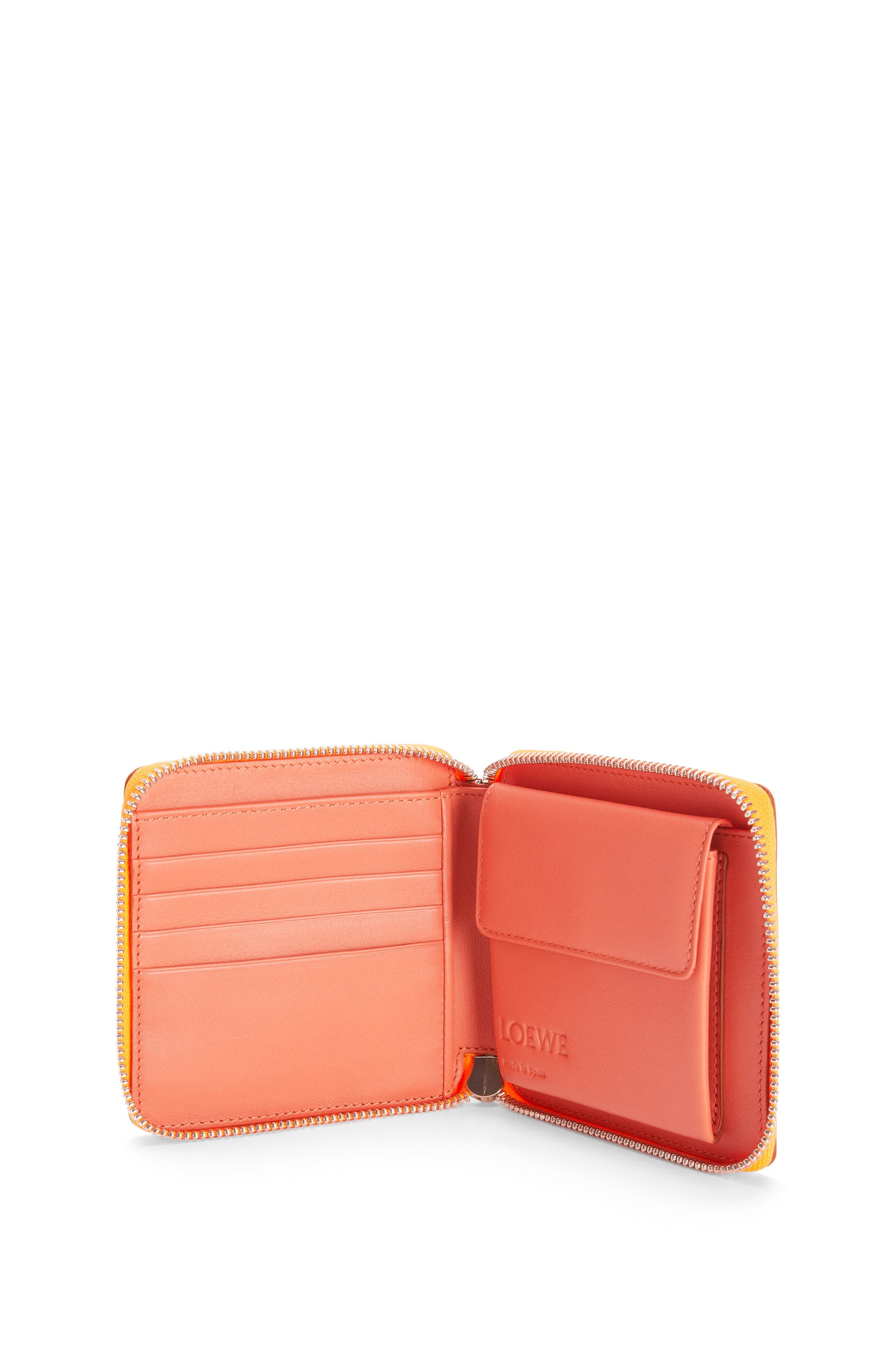 Puzzle square zip wallet in classic calfskin - 3