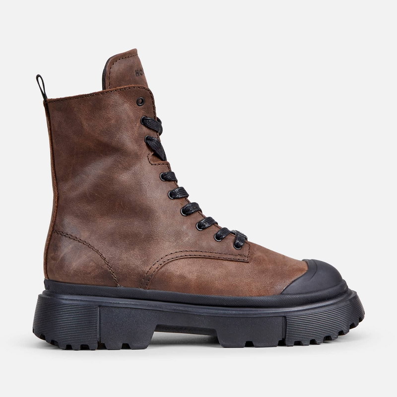 Combat Boots Hogan H619 Brown 1