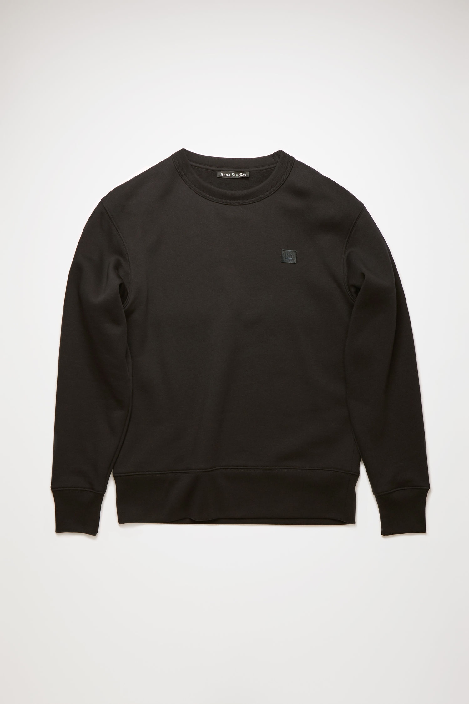 Crew neck sweatshirt black - 1