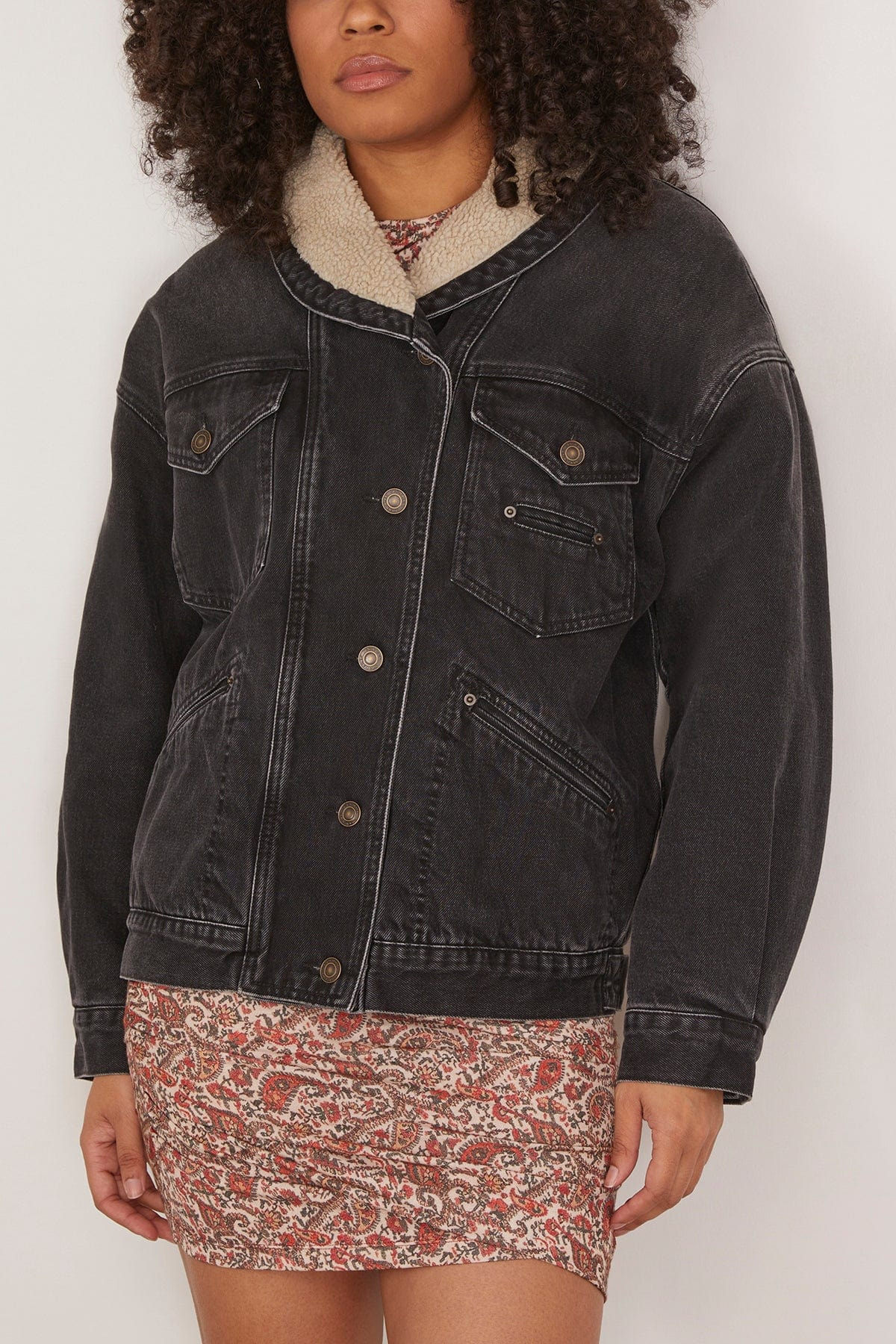 Pimia Jacket in Faded Black - 3
