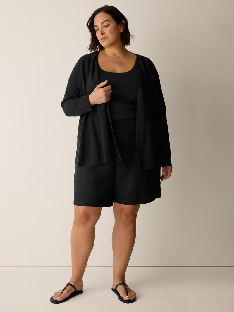 Organic Linen Cotton Wrap Cardigan 6
