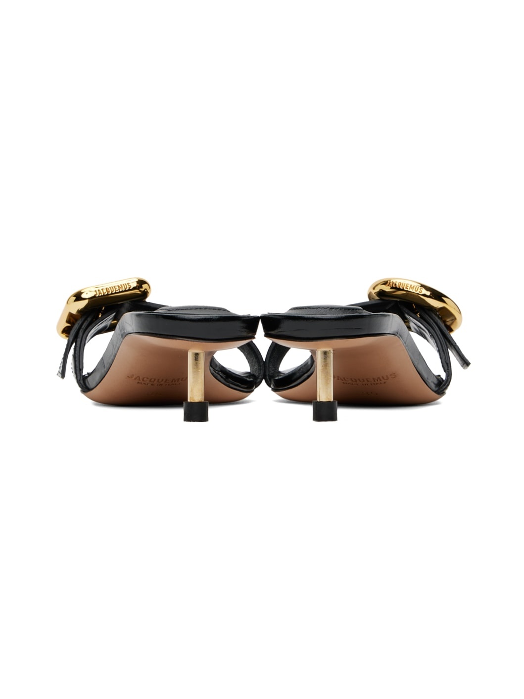 Black 'Les sandales Regalo basses' Heeled Sandals - 2