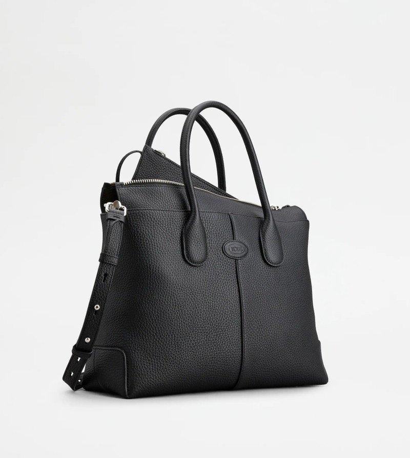 TOD'S DI BAG IN LEATHER MEDIUM - BLACK 3