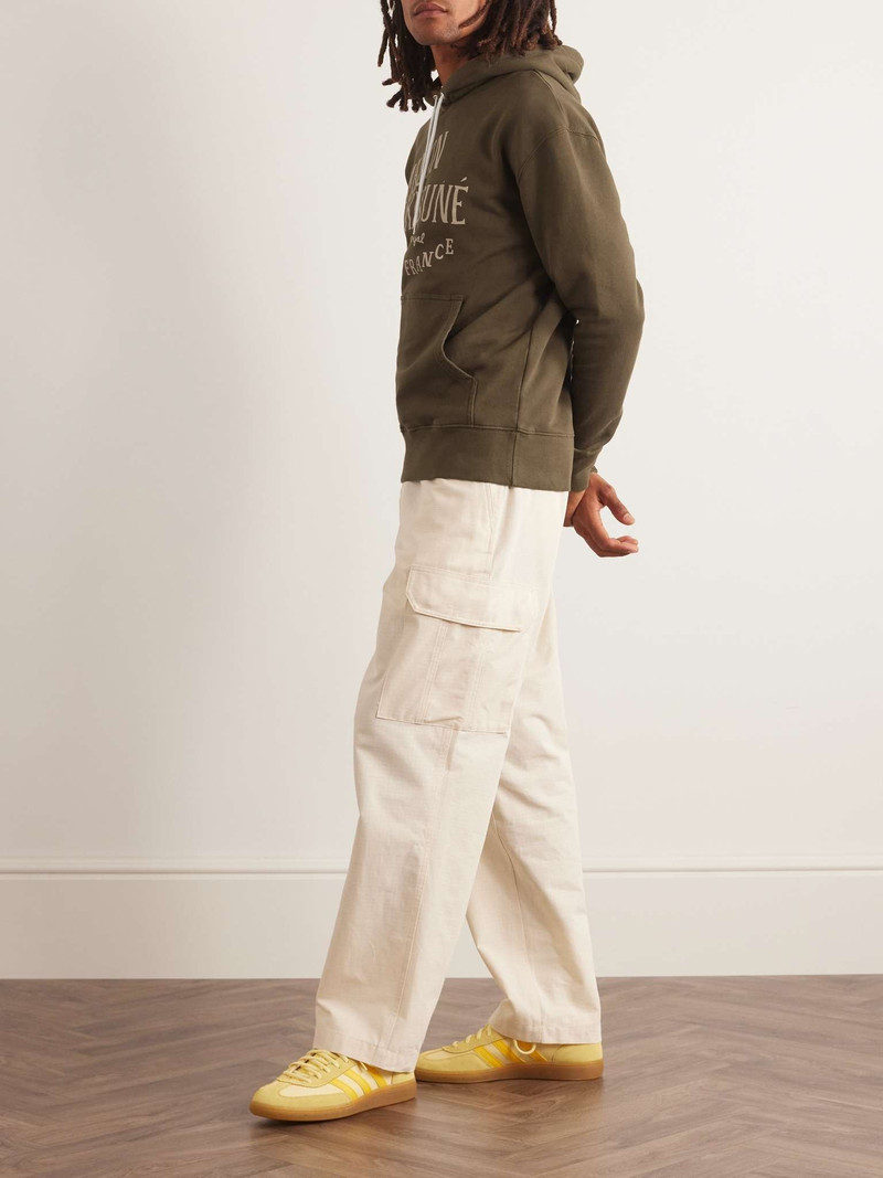 Maison Kitsuné Palais Royal Logo-Print Cotton-Jersey Hoodie outlook