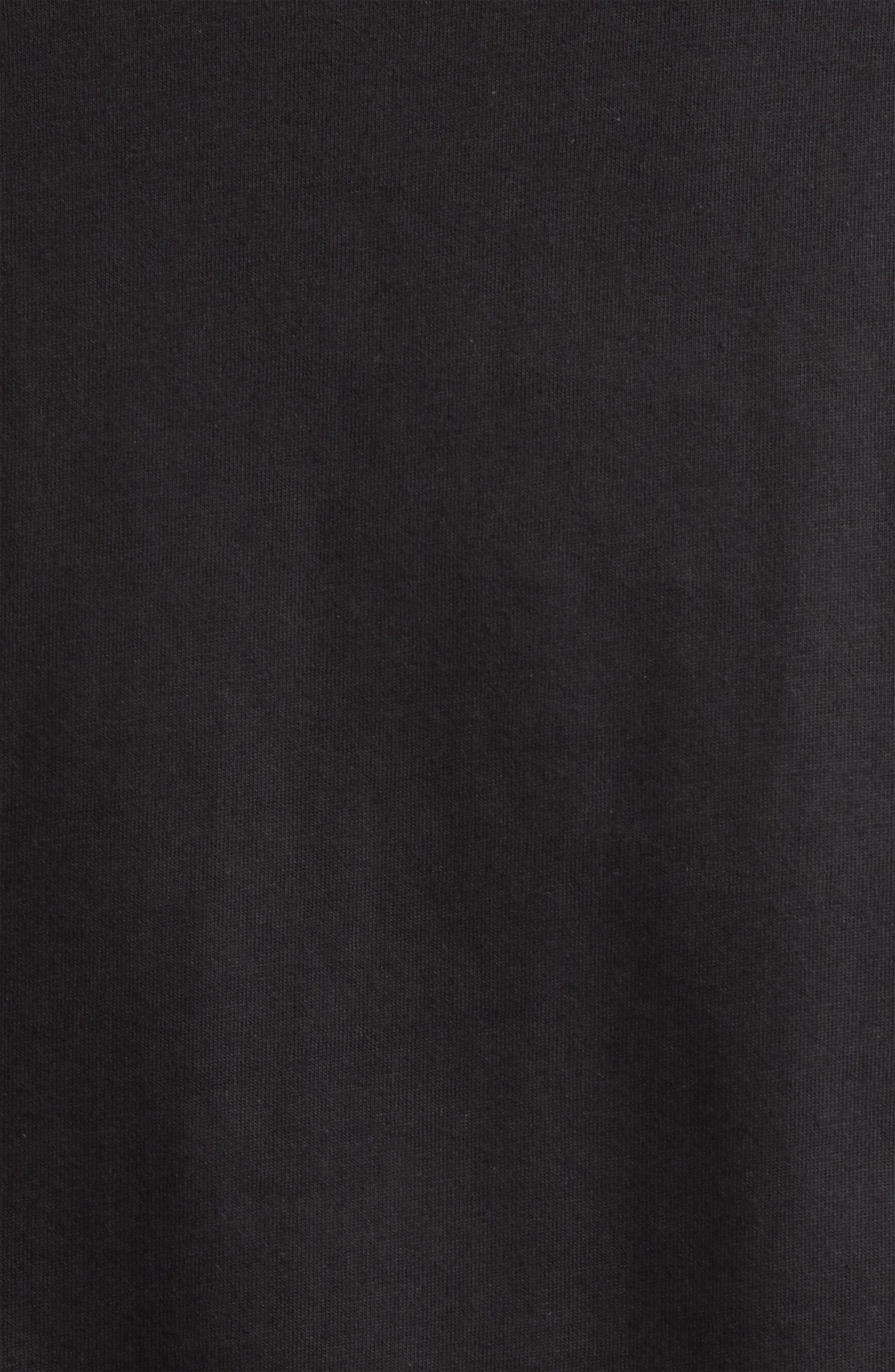 Moncler Logo Embroidered Cotton T-Shirt in Black at Nordstrom - 6