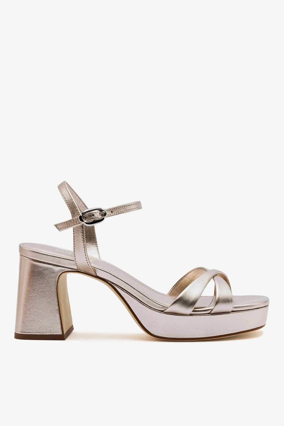 Bianca Low Platform Sandal Dusky Gold Leather - 1