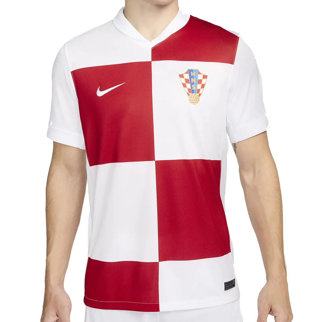 Nike Croatia 24/25 Stadium Home Replica Jersey 'White Red' FV1737-100 - 1