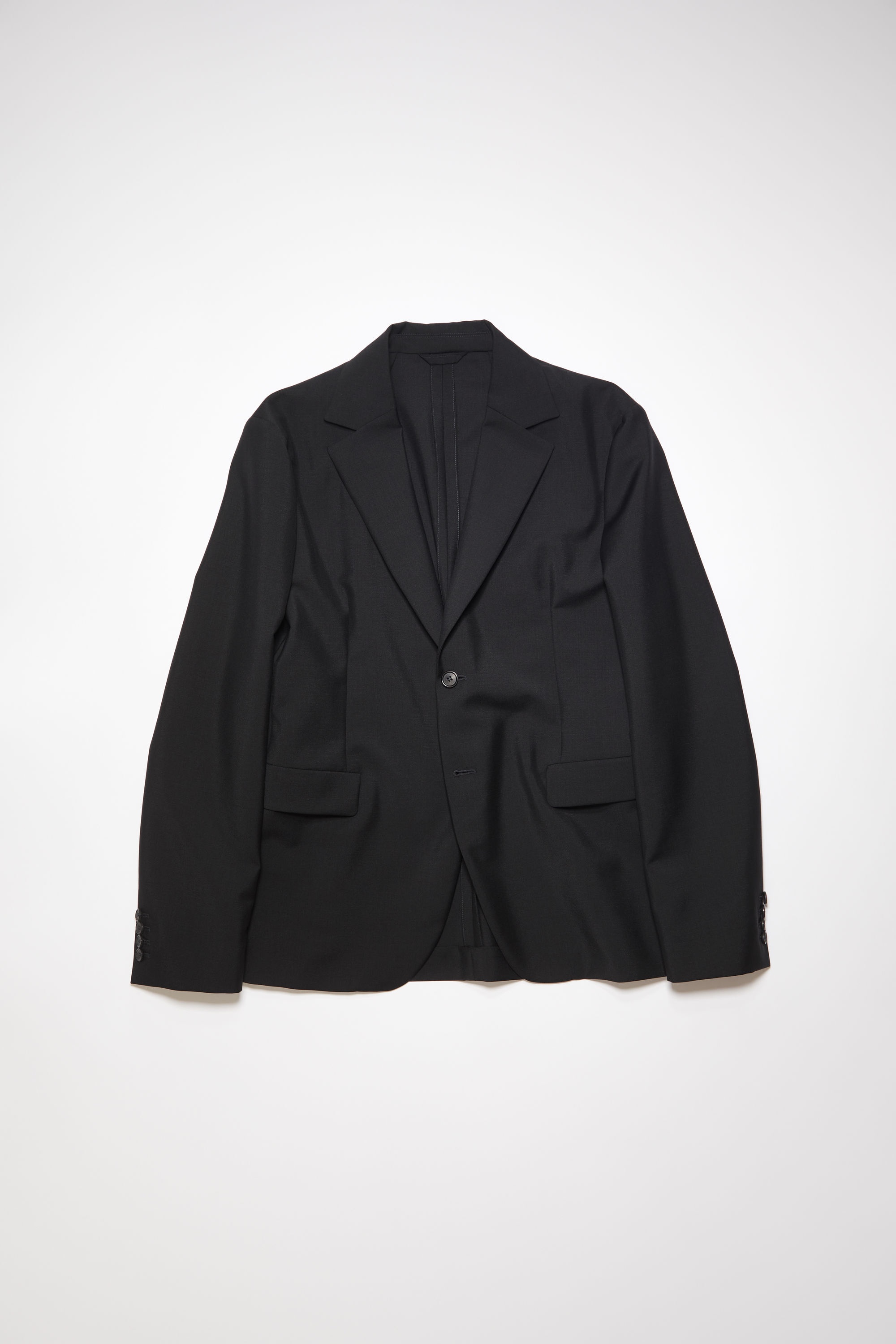 Regular fit suit jacket - Black - 7