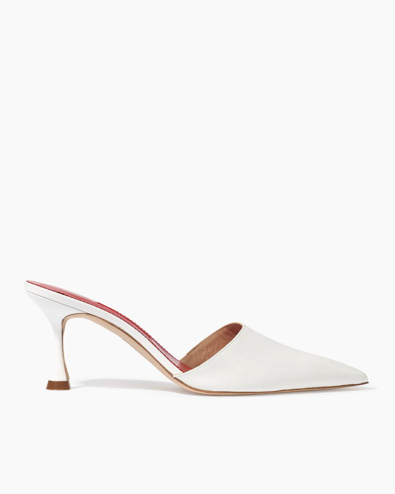 Patent Leather Kitten Heel Mule 1