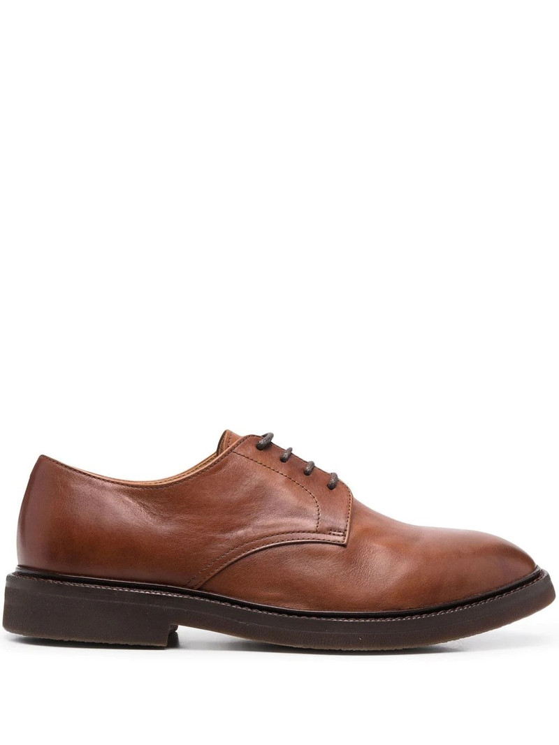 lace-up leather derby shoes 1