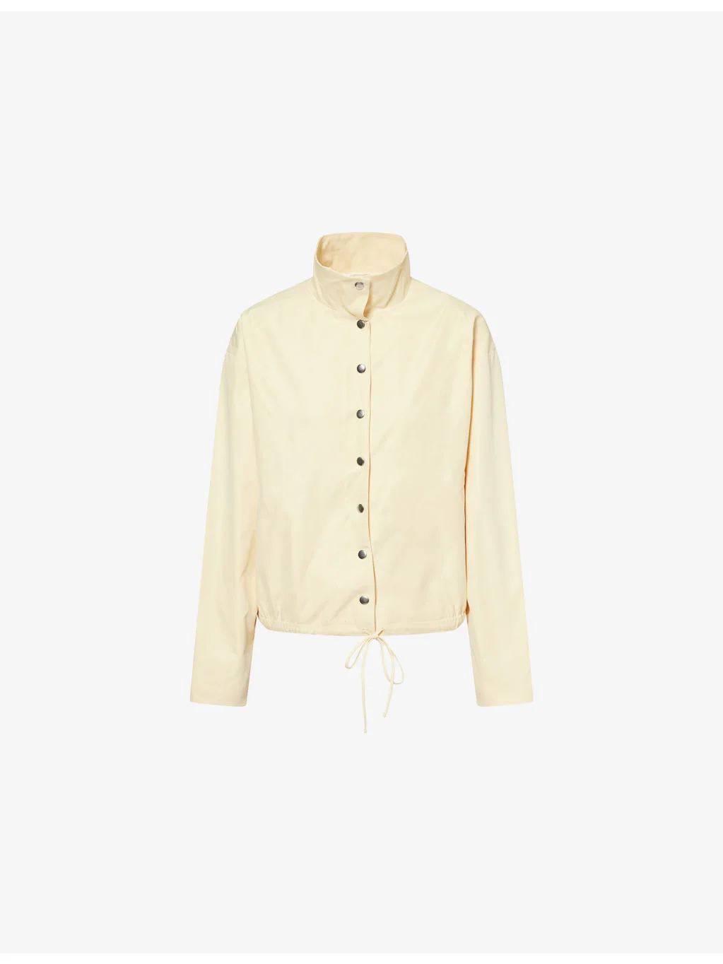 Lennon High-Neck Stretch-Sateen Jacket - 1