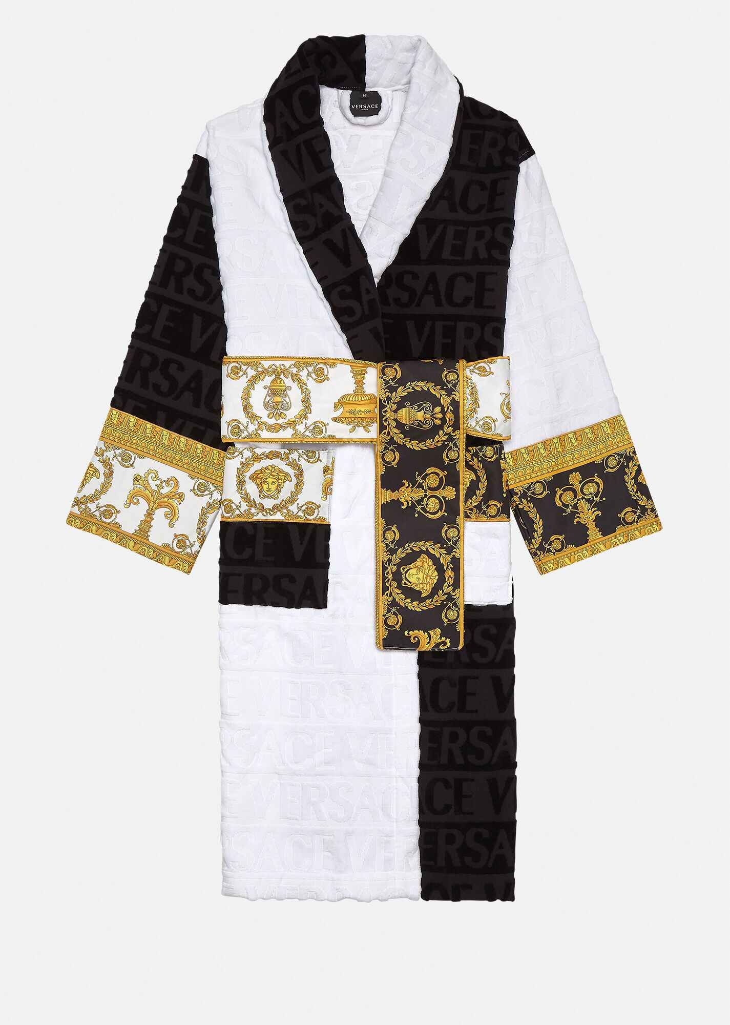 I ♡ Baroque Color Block Bathrobe - 1