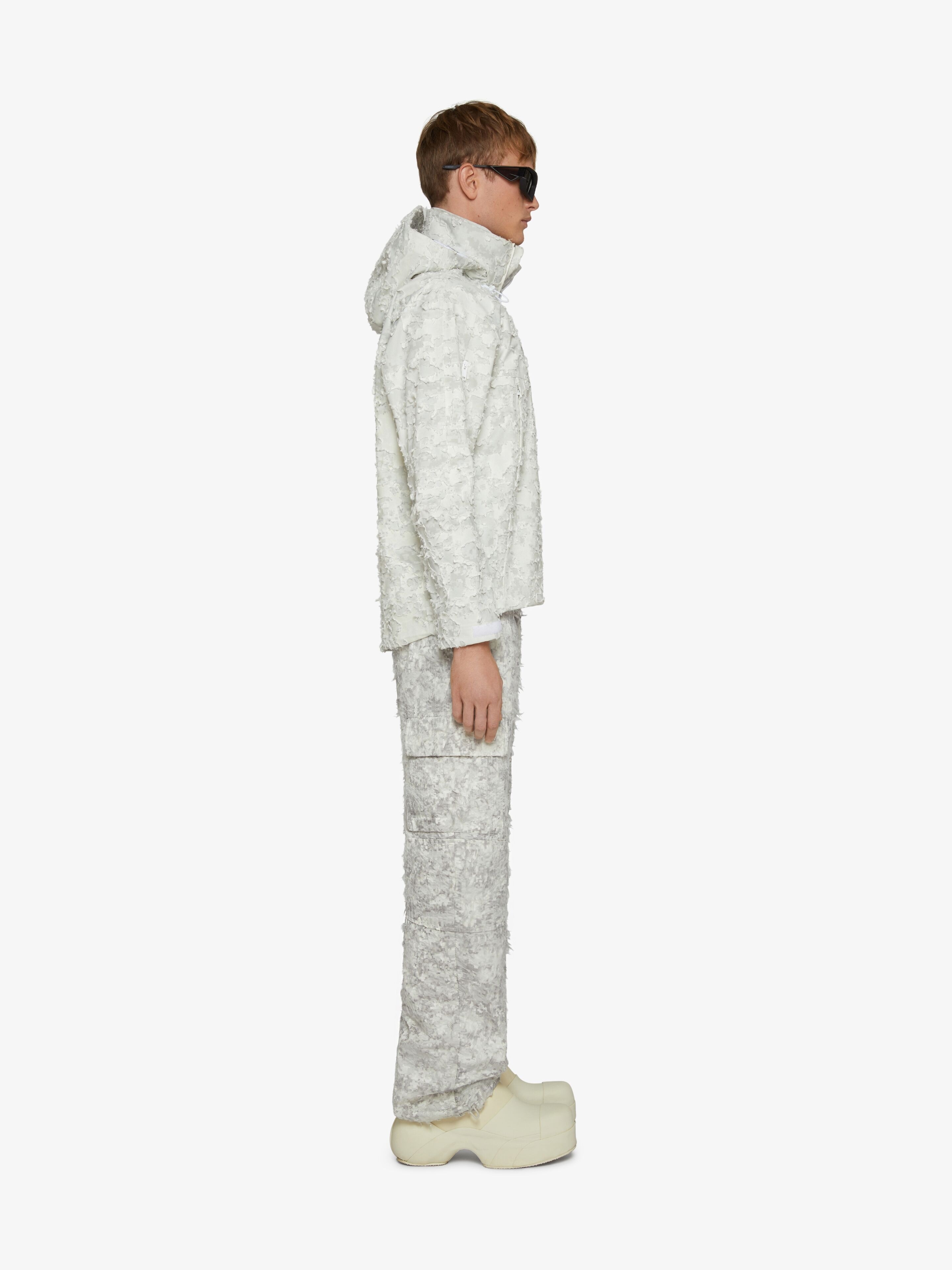 DESTROYED WINDBREAKER IN MIXED COTTON - 3