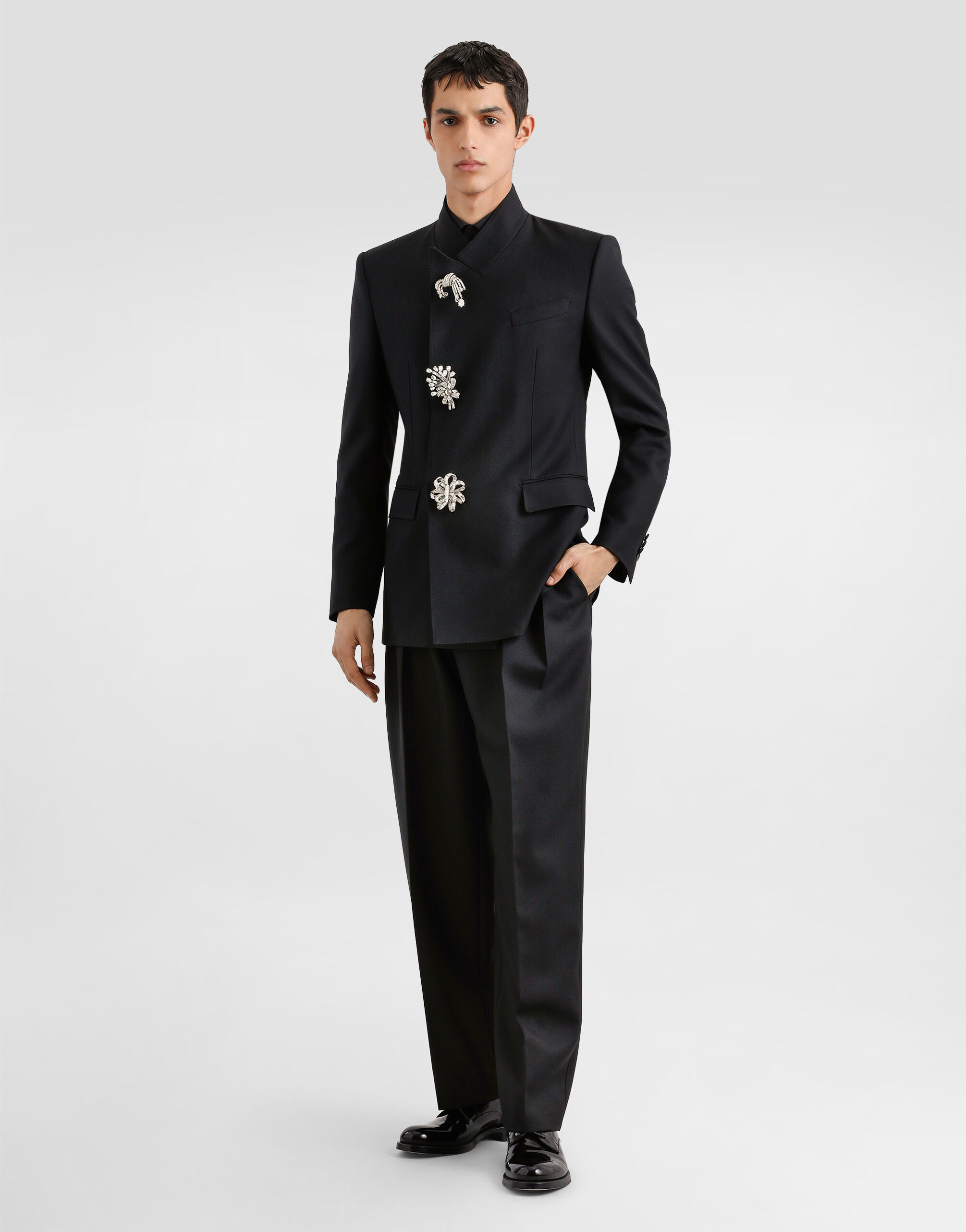 Wool gabardine trousers - 2