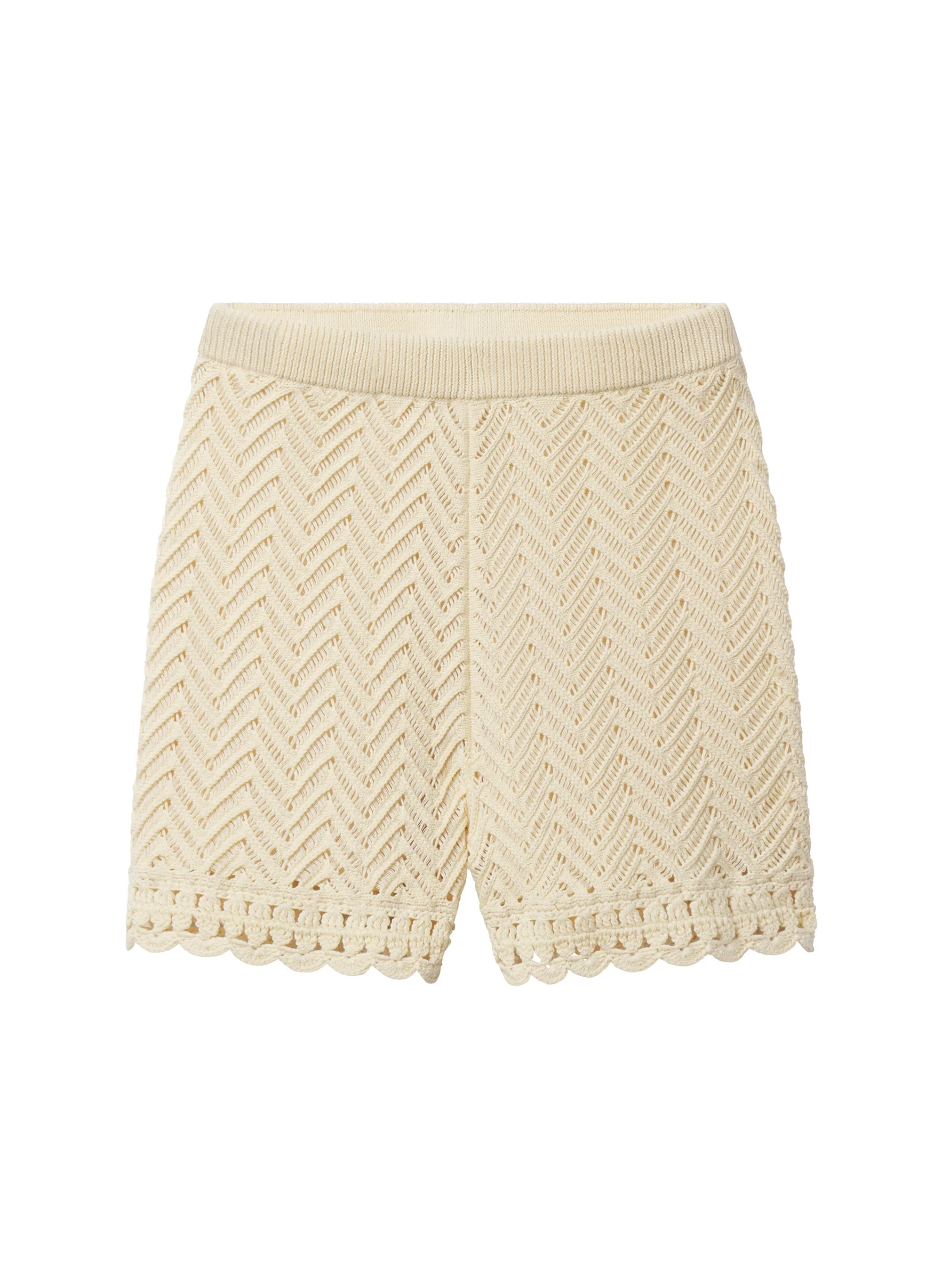 Ula Cotton Crochet Knit Short - 1