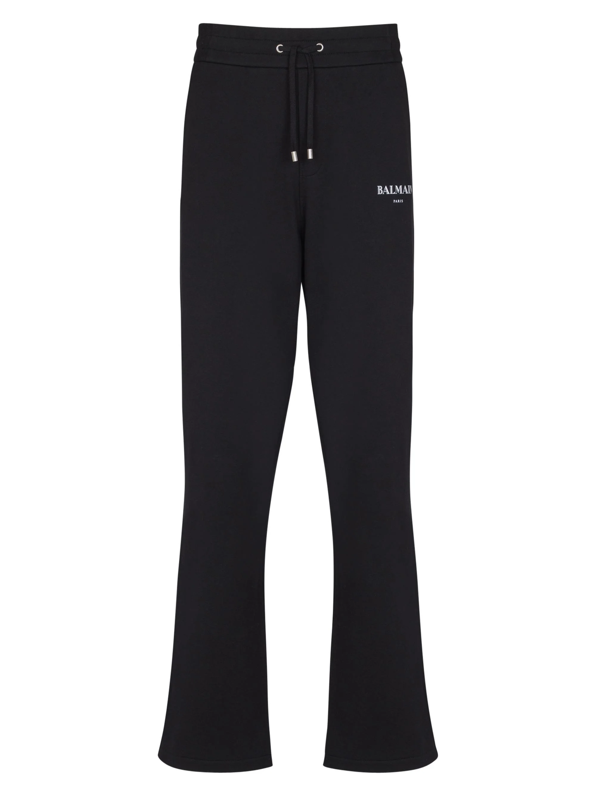Men's Logo Script Sweatpants - Black White - 1