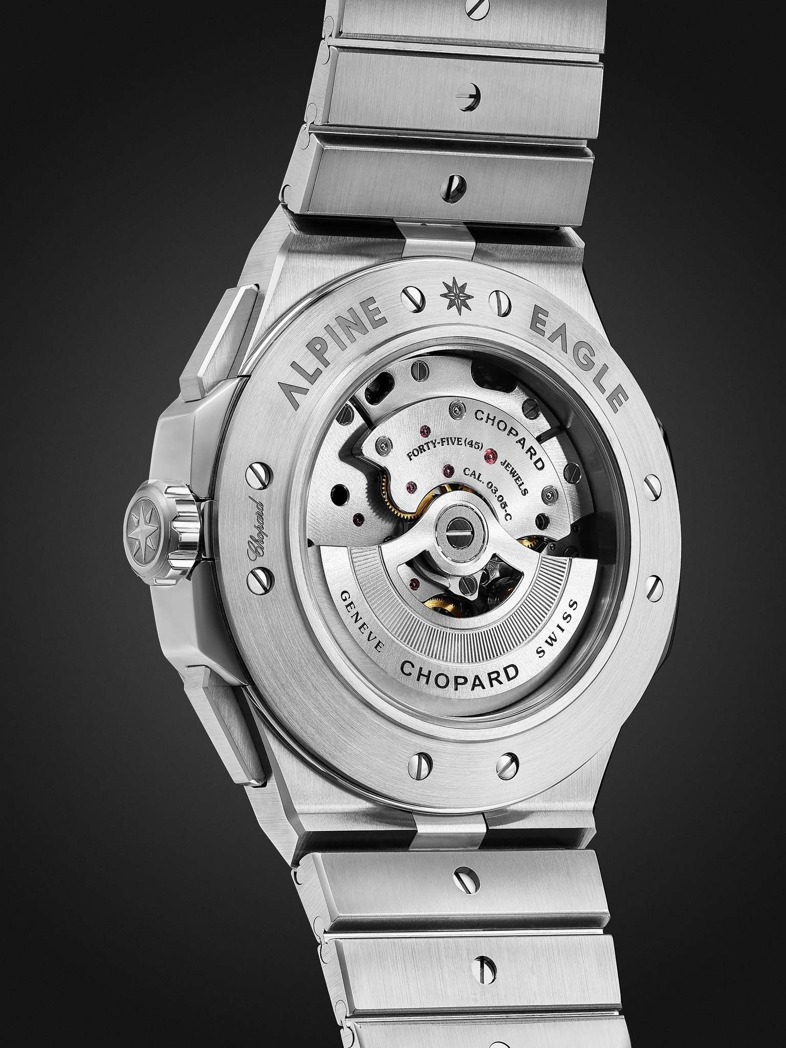 Alpine Eagle XL Chrono Automatic 44mm Lucent Steel Watch, Ref. No. 298609-3001 - 5
