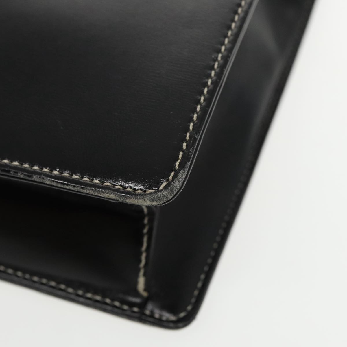DIOR Hand Bag Leather Black Gold - 15