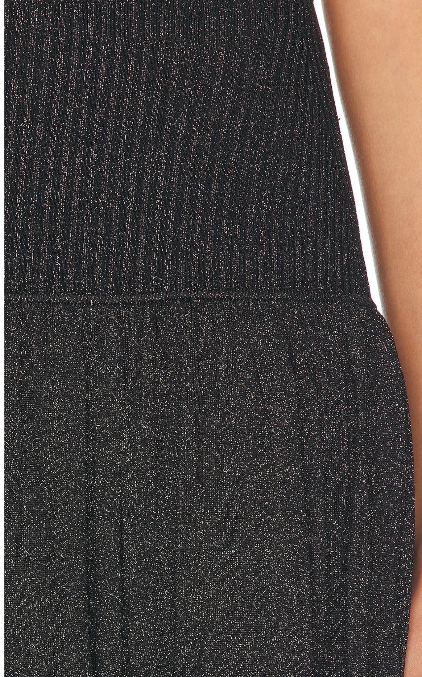 Crush Metallic Flare Skirt - 7