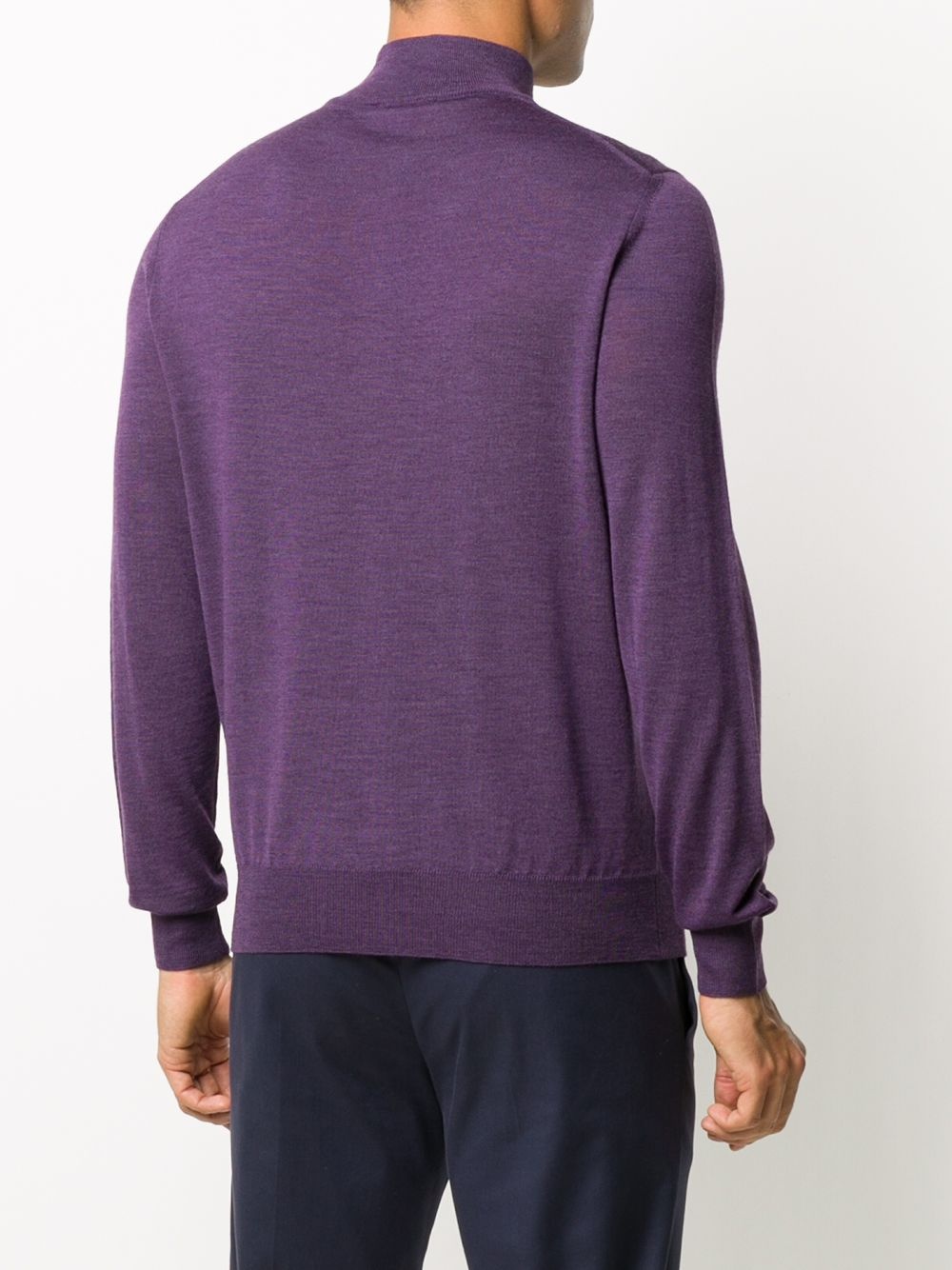 zipped funnel-neck pullover - 4