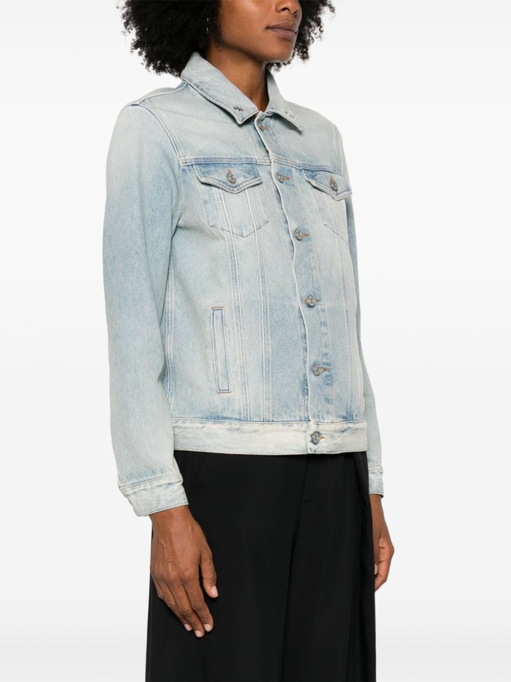 distressed  denim jacket - 3