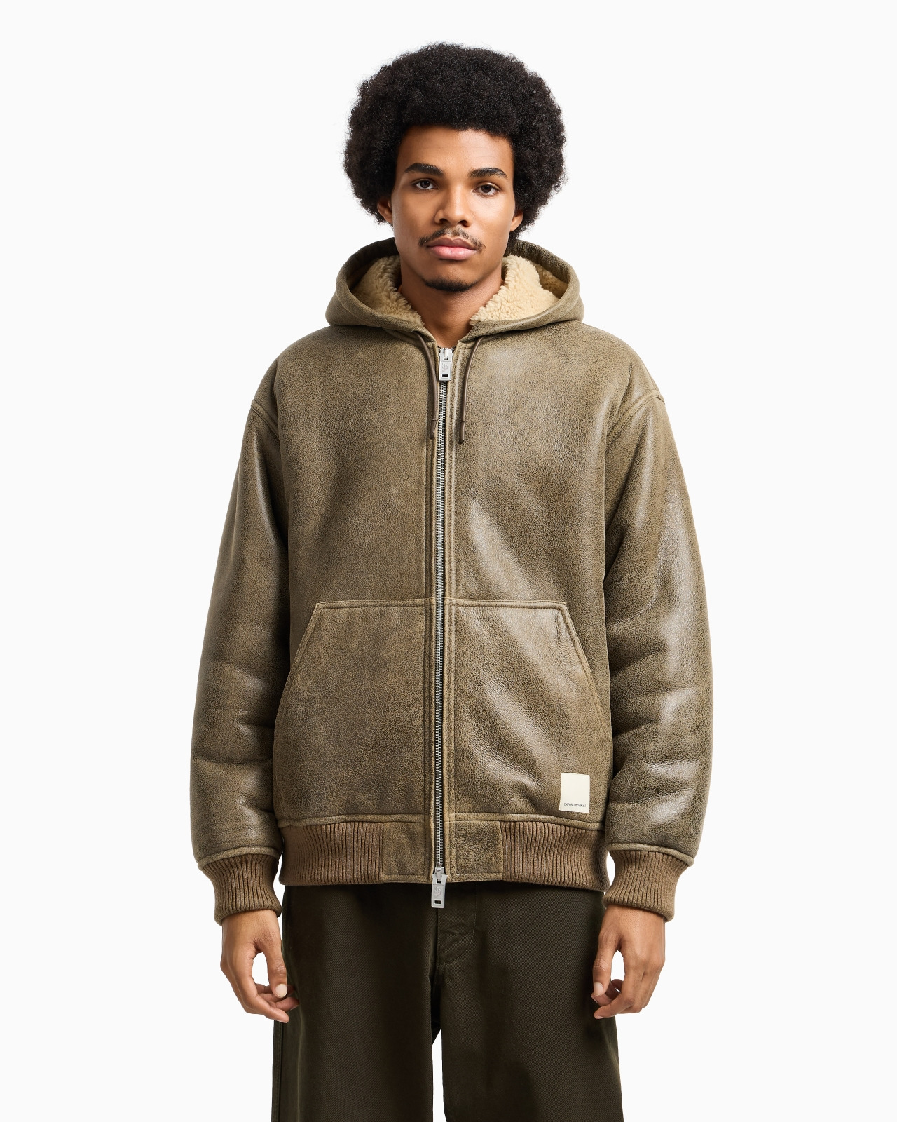 NEW YORK CAPSULE COLLECTION LAMB SHEARLING OVERSIZED-FIT BLOUSON - 4