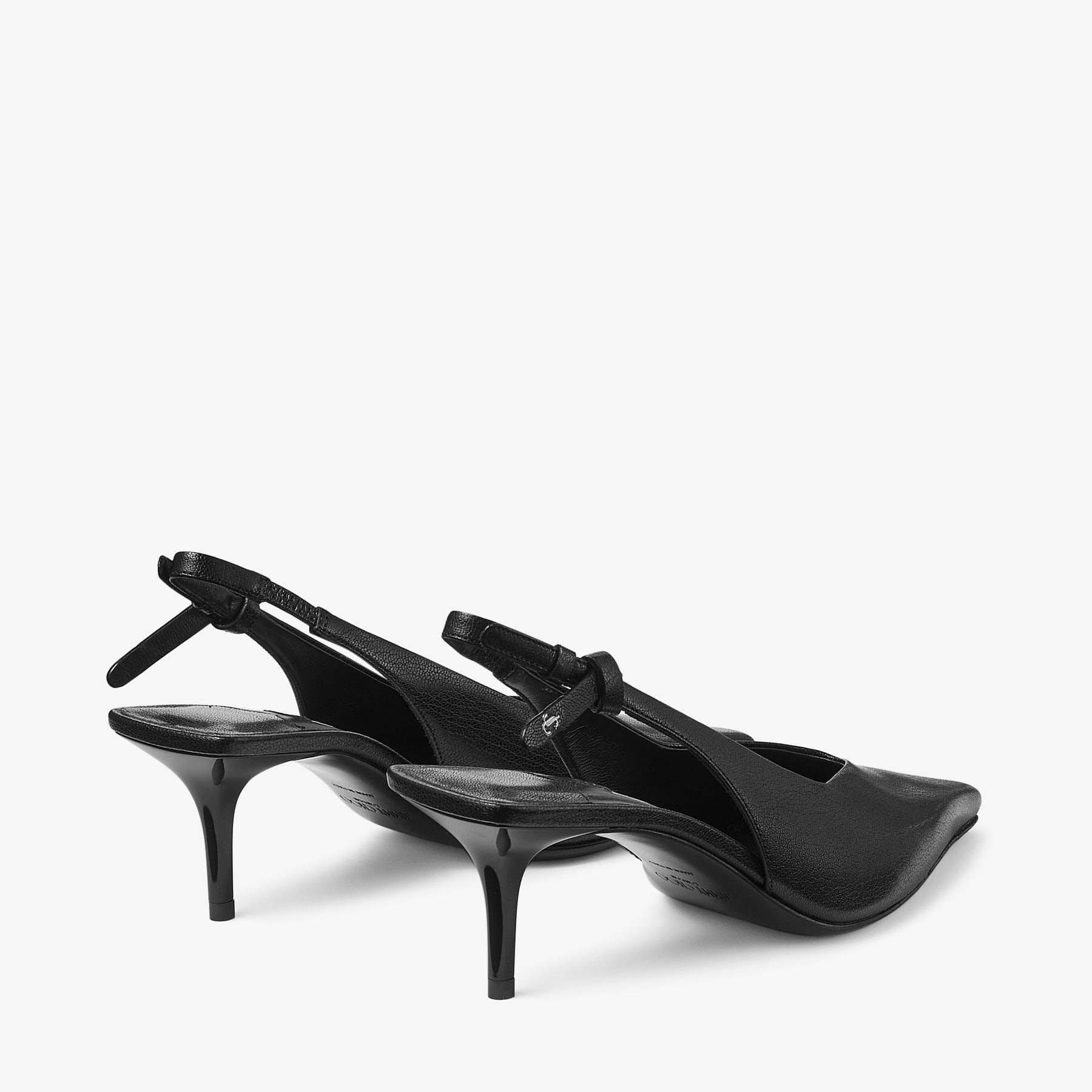 Camie Sling Back 60
Black Shiny Kid Leather Slingbacks - 5