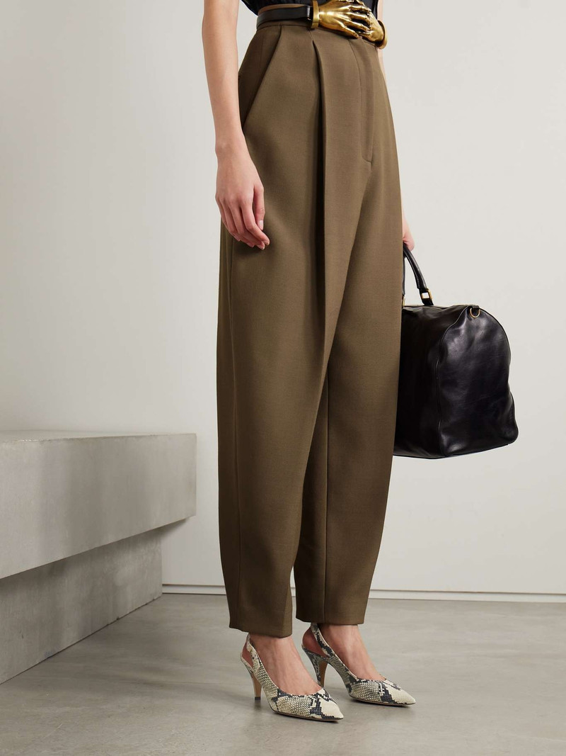 KHAITE River snake-effect slingback pumps outlook