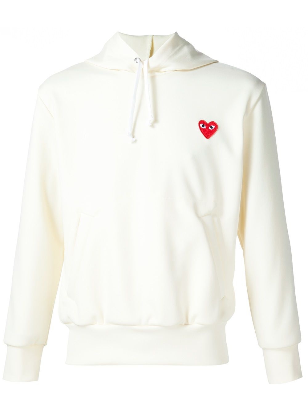 heart appliqué hoodie - 1