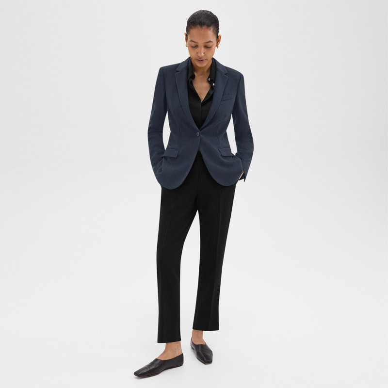 Theory Staple Blazer in Admiral Crepe outlook