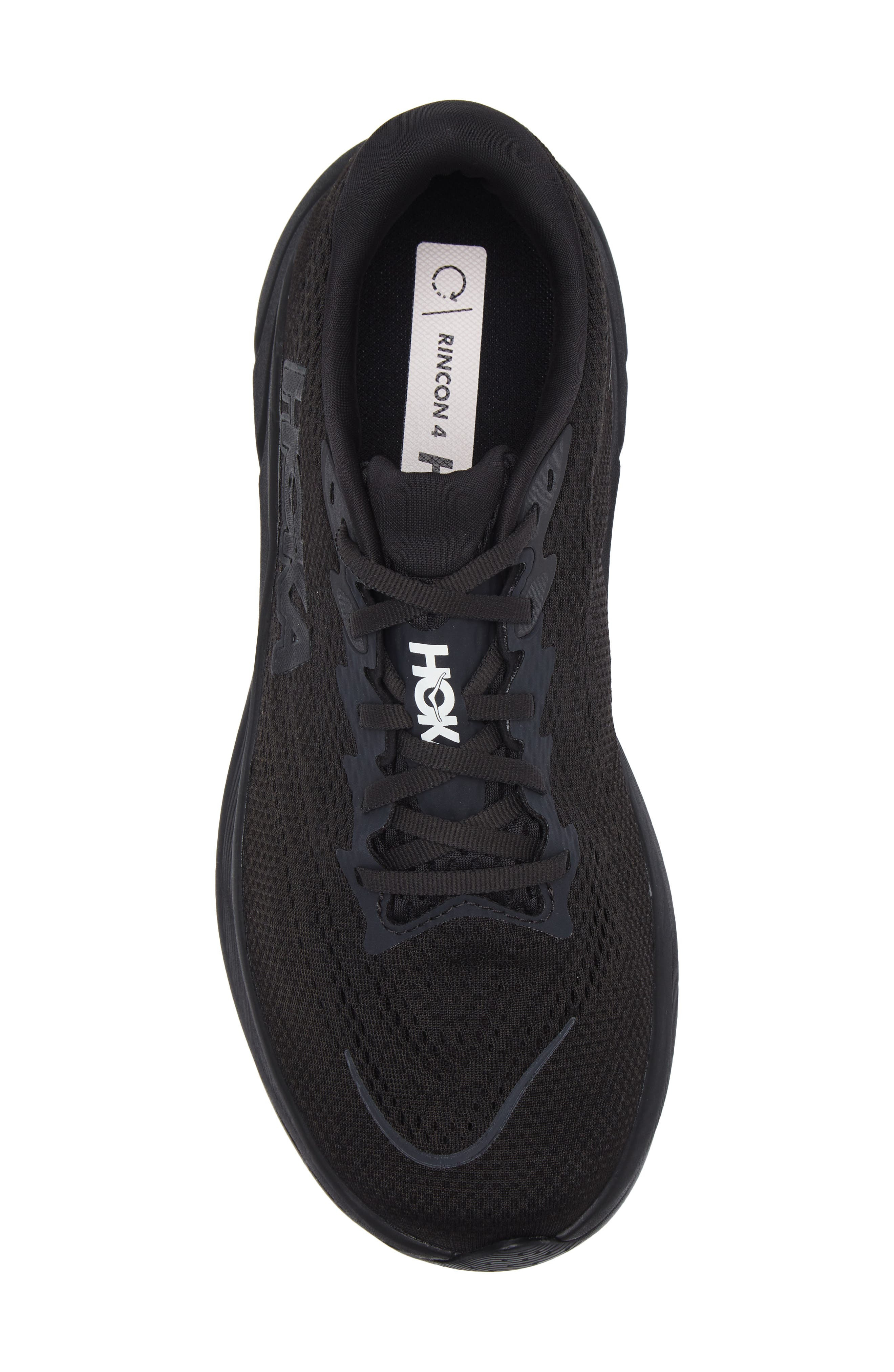 HOKA Rincon 4 Running Shoe in Black /Black at Nordstrom - 5