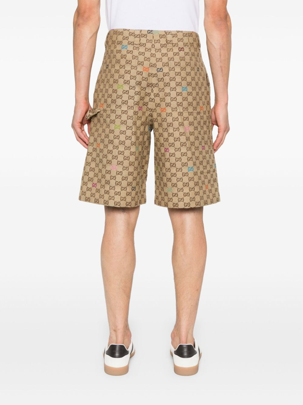 monogram logo shorts - 4
