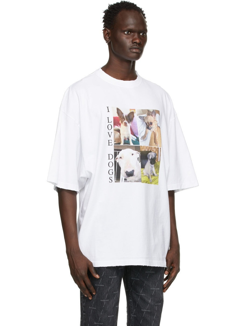 BALENCIAGA 나는 개 XL 티셔츠를 사랑 outlook
