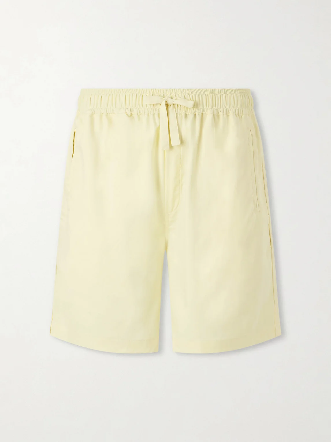 Straight-Leg Silk Shorts - 1