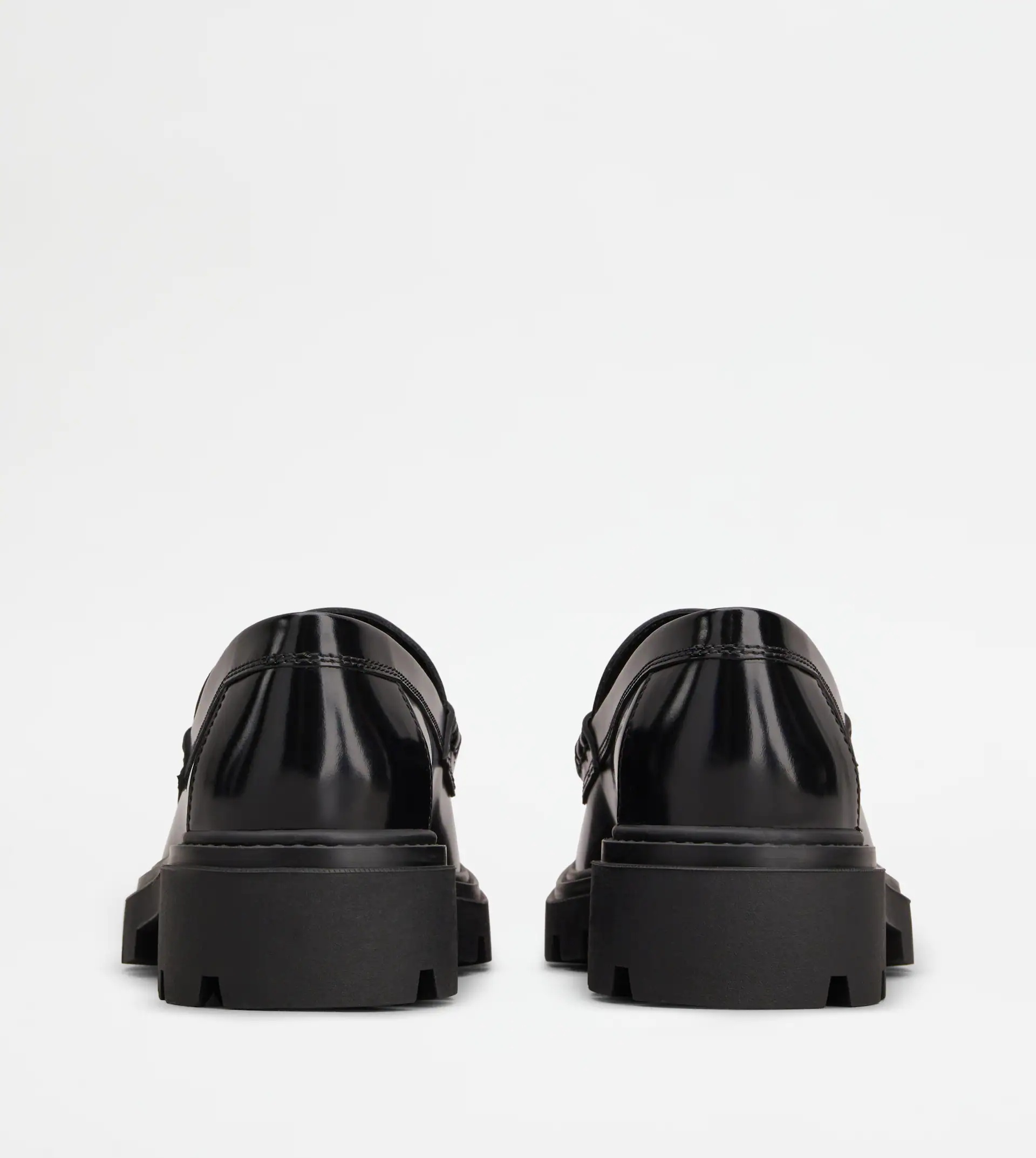 TOD'S FRINGED LOAFERS IN LEATHER - BLACK - 2