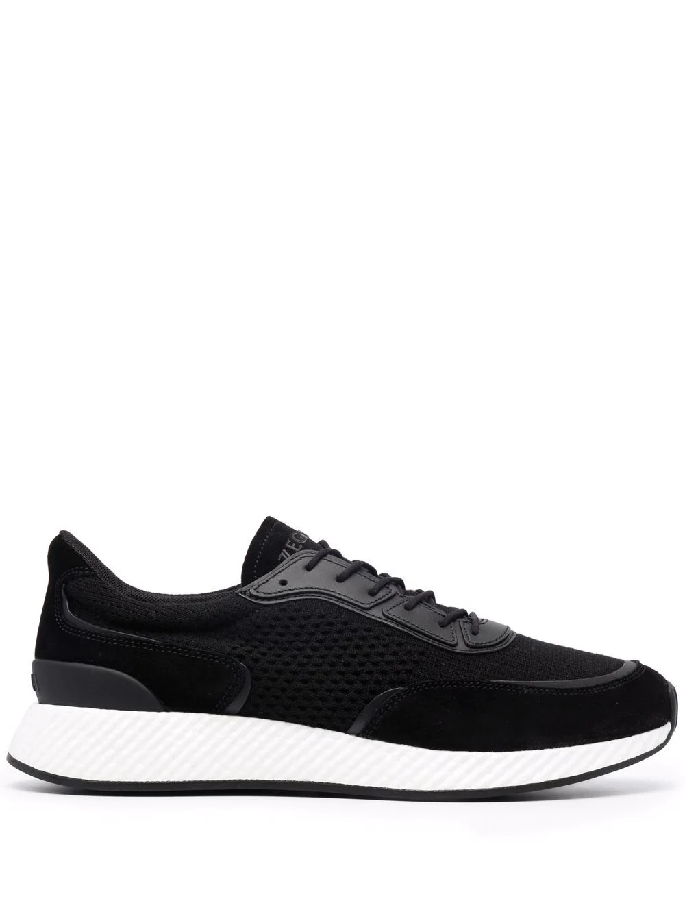 panelled low-top sneakers - 1