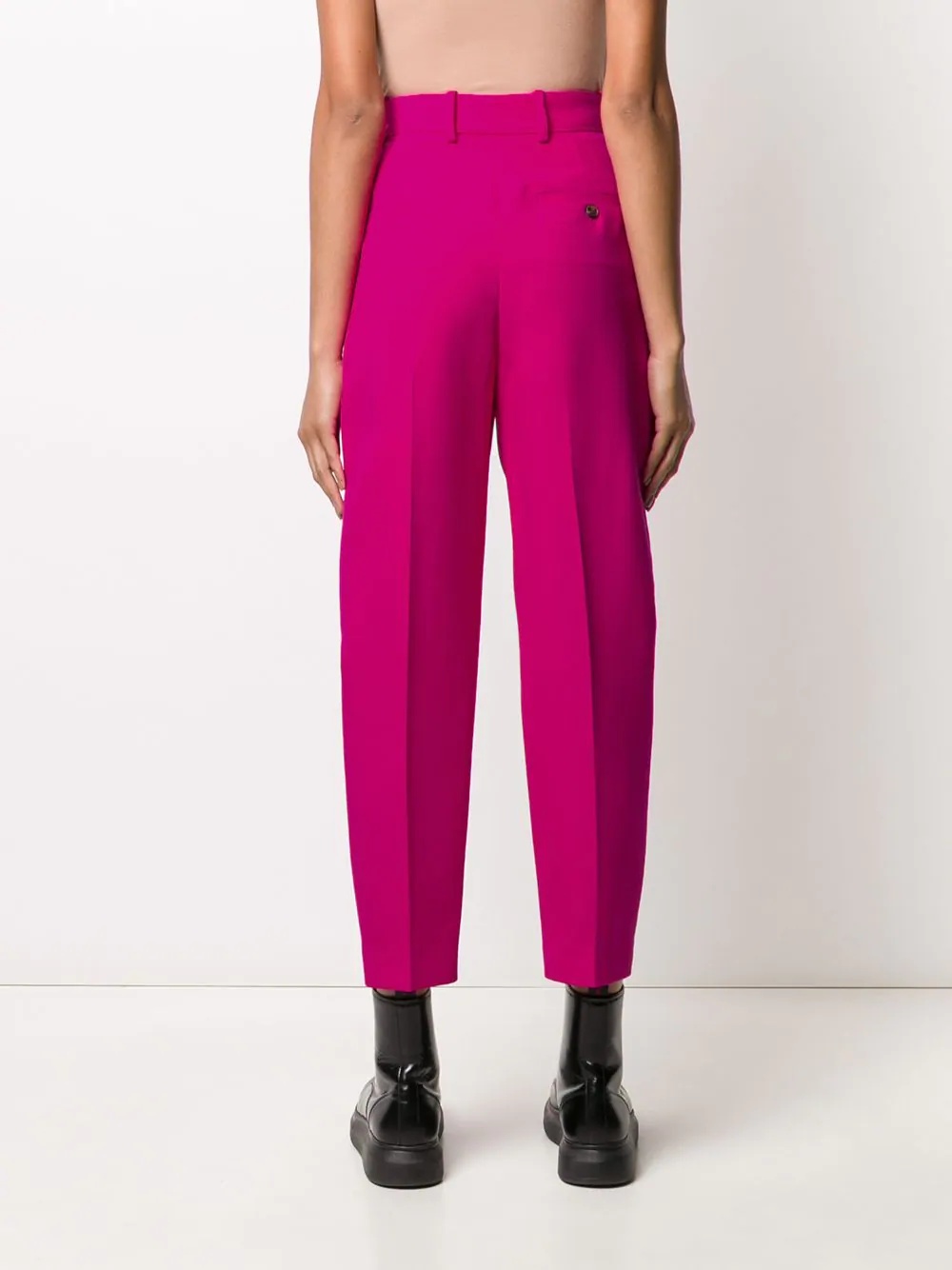 pleated tapered trousers - 4