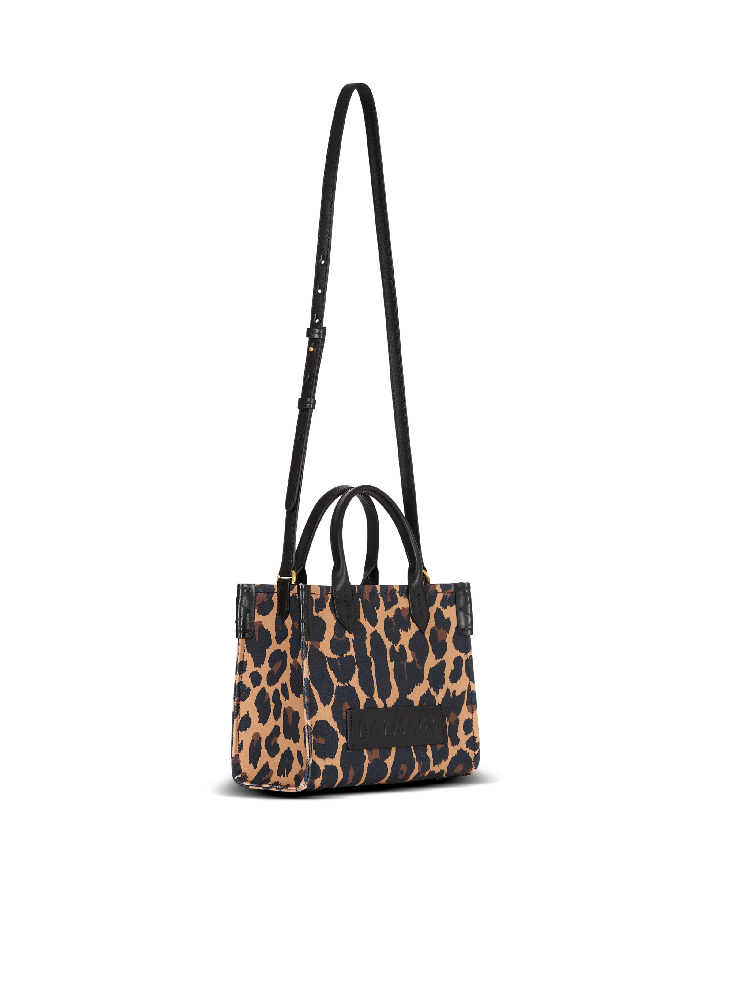 B-Army Small leopard print canvas tote bag - 3