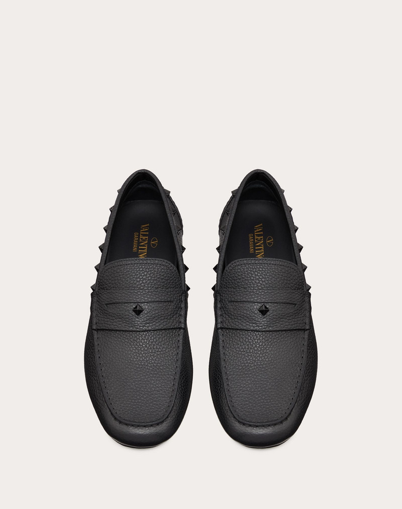 ALCE PRINT STUDDED CALFSKIN DRIVER 4