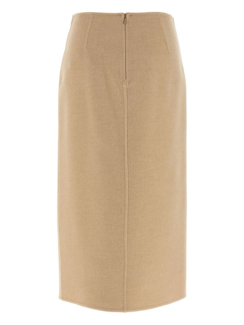 Max Mara York leather strap skirt outlook