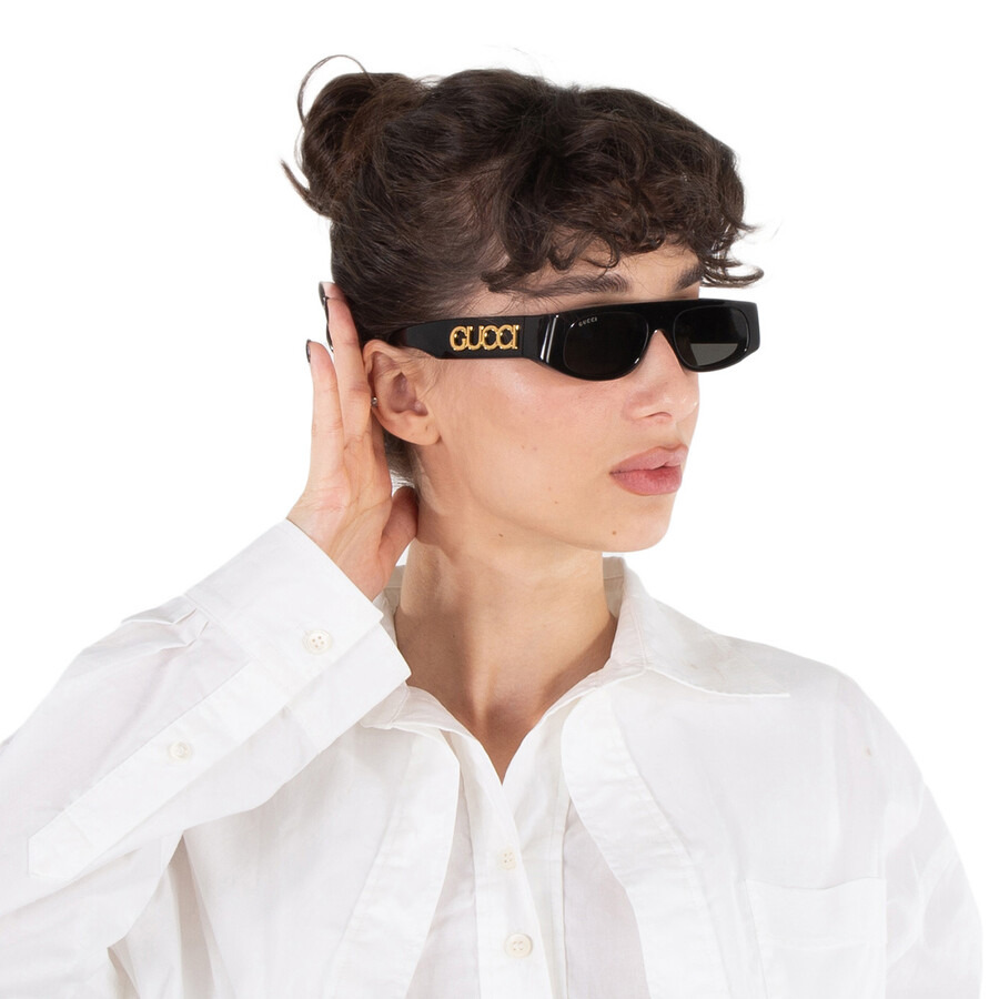 Gucci Grey Browline Ladies Sunglasses GG1771S 001 51 - 2