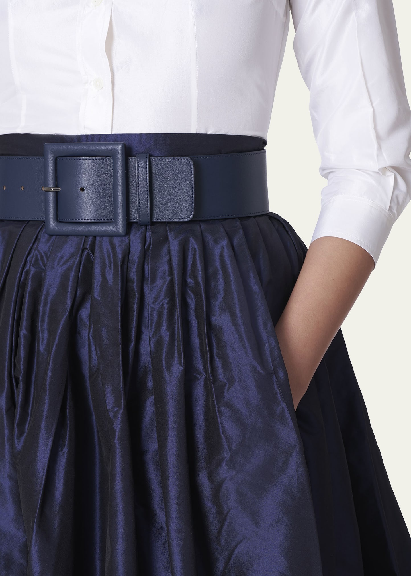 Pleated Silk Ball Skirt - 5
