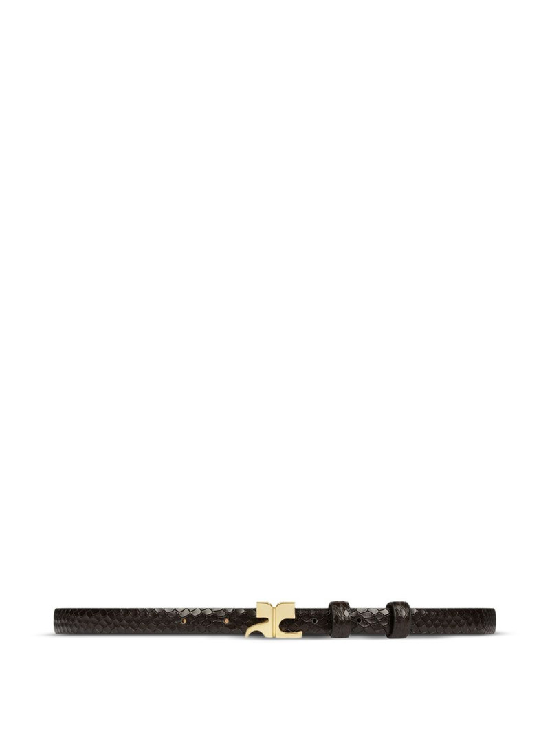 courrèges Viper leather belt outlook