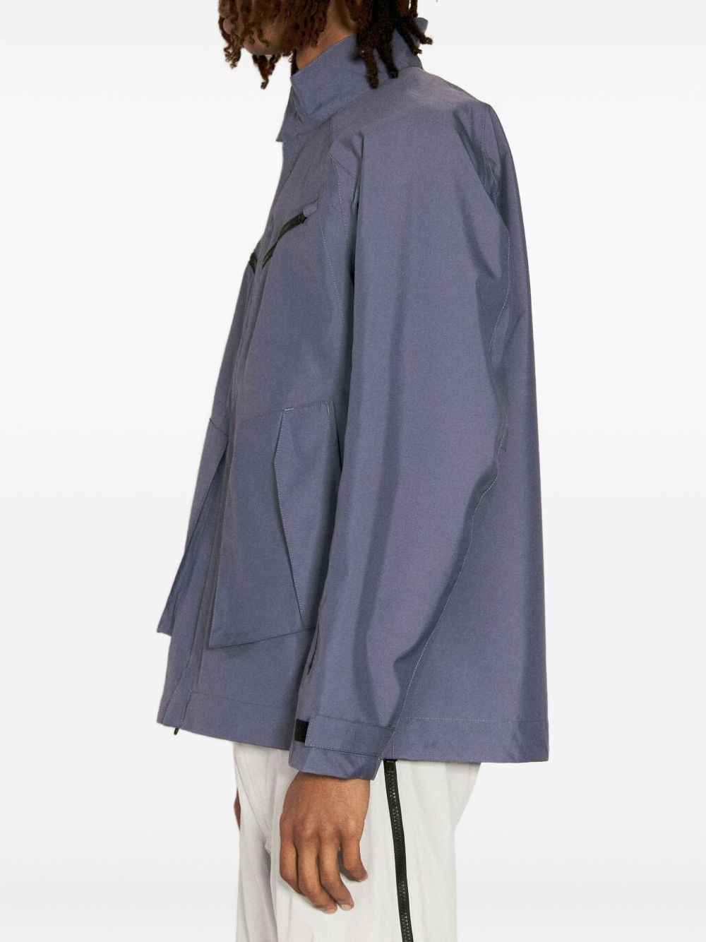 logo-embroidered jacket - 3