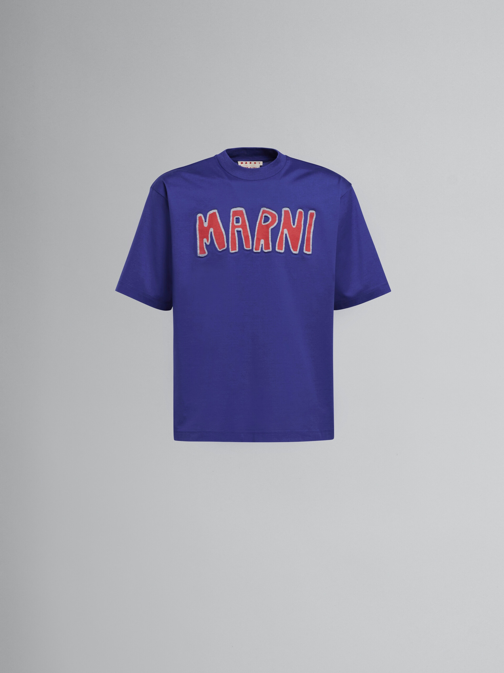 BLUE T-SHIRT WITH LOGO - 1