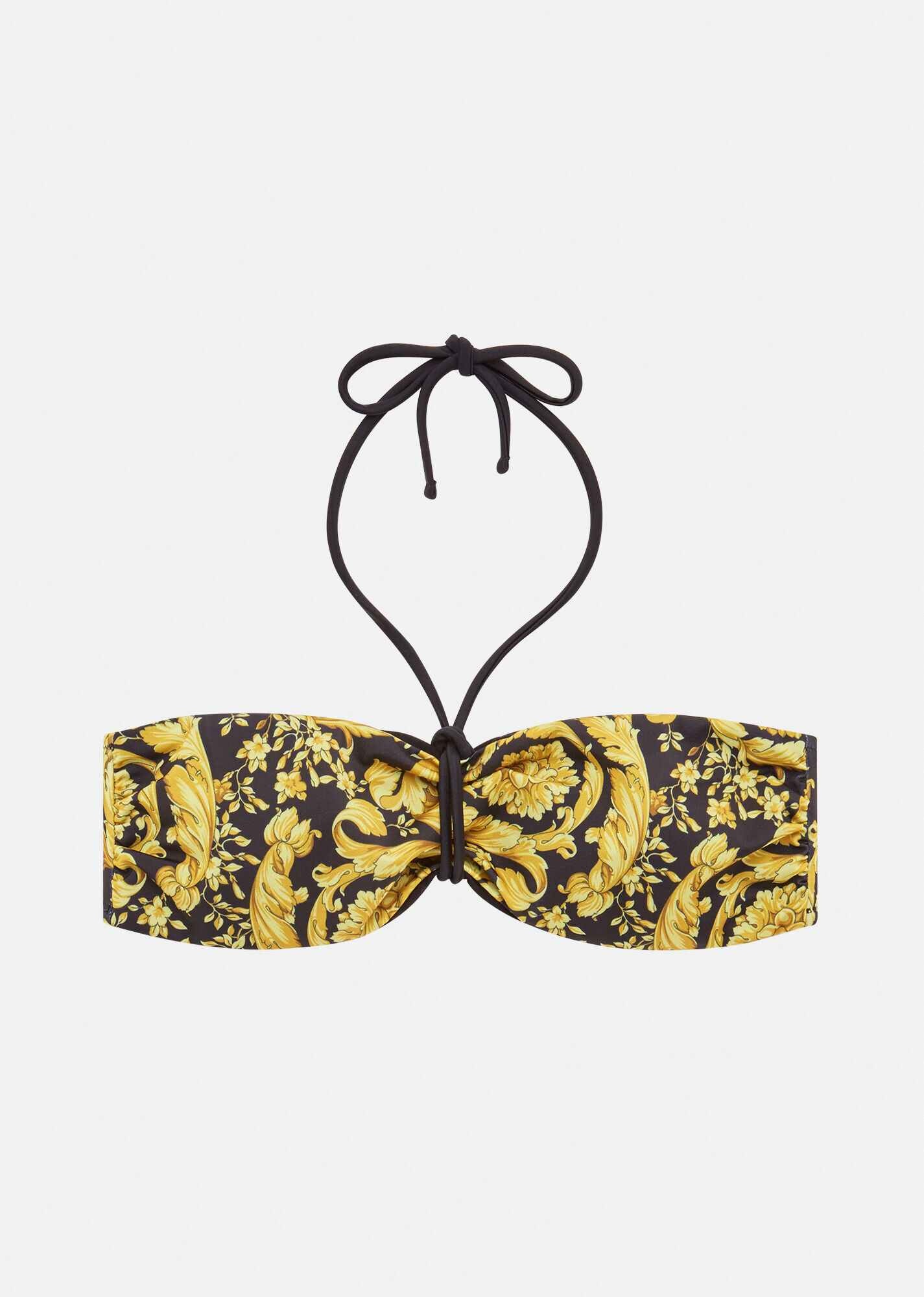 Barocco Print Bikini Top - 1