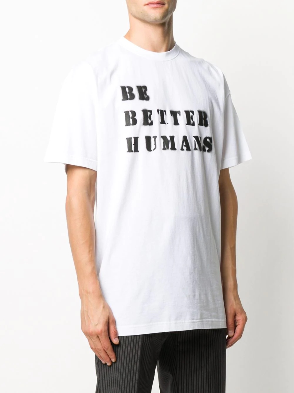 slogan print T-shirt - 3