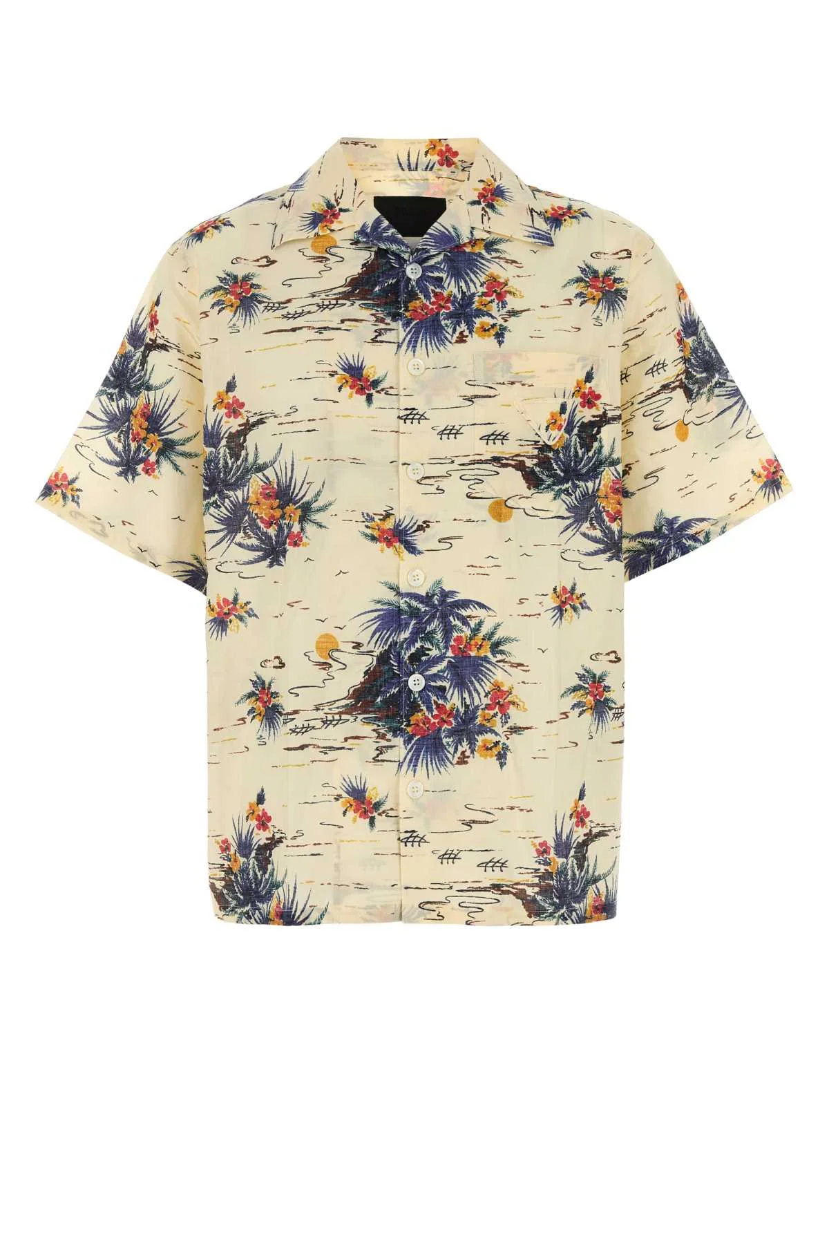 Prada Men Printed Cotton Shirt - 1